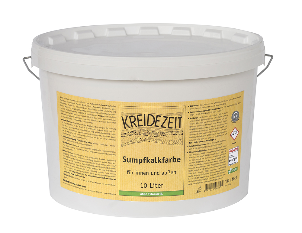 Kreidezeit Sumpfkalkfarbe für innen und außen 10,00 L